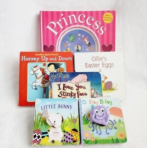 6 X board books for baby girls
